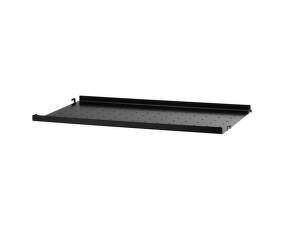 Polica String Metal Shelf Low Edge 58 x 30, black