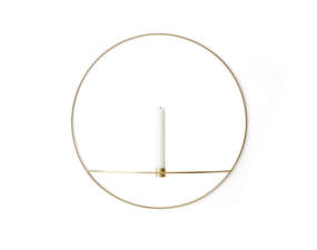 Nástenný svietnik POV Circle Candleholder L, brass