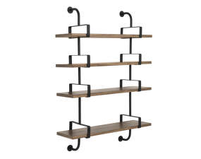 Polica Démon Shelf 2, 95cm, 4 shelves, walnut