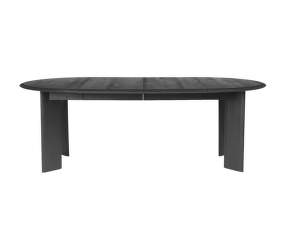 Jedálenský stôl Bevel Extendable Ø117 - 217 cm, black oiled oak