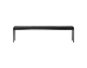 Lavica Mies Bench L180, black/black leather