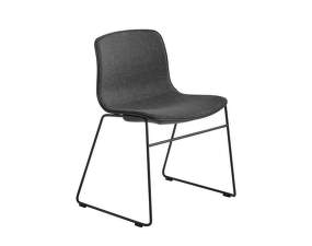 Stolička AAC 08, Black Powder Coated Steel, black / front upholstery Remix 173