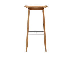 Barová stolička NY11 High, natural oak / dunes leather Camel 21004