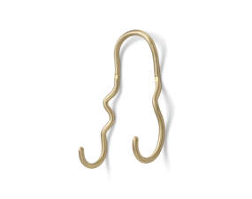 Dvojháčik Curvature Double Hook, brass