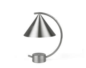 Prenosná lampa Meridian, brushed steel