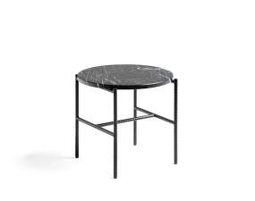 Odkladací stolík Rebar Ø 45 cm, soft black/marble