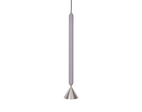 Závesná lampa Apollo 59, light grey/polished aluminium