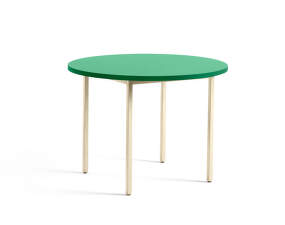Jedálenský stôl Two-Colour Ø105, ivory/green