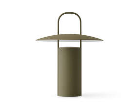 Prenosná lampa Ray, matte dusty green