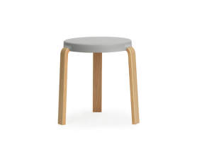 Stolička Tap Stool, oak/grey