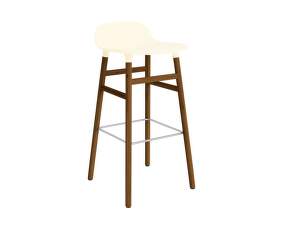 Barová stolička Form 75 cm, cream/walnut