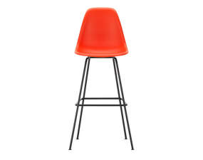 Barová stolička Eames Plastic High, poppy red