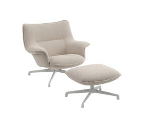 Kreslo Doze Lounge Chair Low & Ottoman Swivel, Heart 7 / grey
