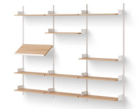 Policová zostava Display Shelf, oak/white