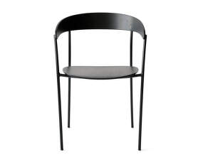 Stolička Missing Armchair, black lacquered ash