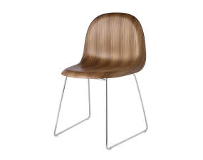 Stolička 3D Dining Chair, american walnut/sledge base