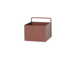 Nástenný box Wall Box Square, red brown