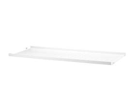 Polica String Metal Shelf Low Edge 78 x 30, white