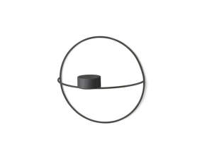 Nástenný svietnik POV Circle Tealight Candleholder S, black