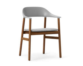 Stolička Herit Armchair Smoked Oak čalúnená, grey