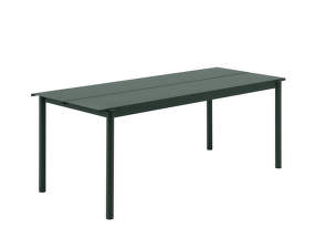 Stôl Linear Steel Table 200 cm, dark green