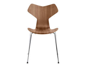 Stolička Grand Prix™, walnut / chrom