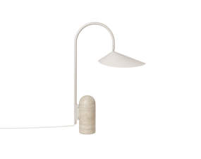 Stolná lampa Arum, cashmere