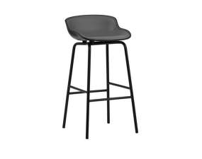 Čalúnená barová stolička Hyg Barstool 75, black/ultra leather