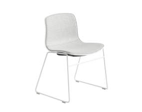 Stolička AAC 08, White Powder Coated Steel, white / front upholstery Divina Melange 120