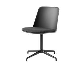 Kancelárska stolička Rely HW12, black/black/Re-Wool 198