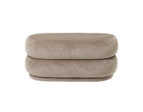 Pouf Oval medium, beige