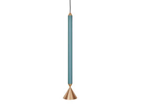 Závesná lampa Apollo 59, deep sea/polished brass