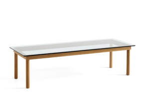 Konferenčný stolík Kofi 140x50, oak/clear