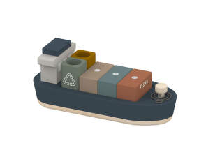 Drevená nákladná loď Container Ship