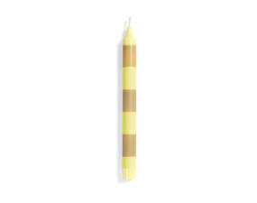 Sviečka Stripe, beige/yellow