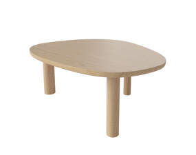Konferenčný stolík Latch 98 x 80 cm, white pigmented oiled oak