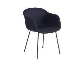 Stolička Fiber Armchair Tube Base, anthracite black / Balder 792