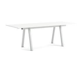 Stôl Boa 280x110x95 cm, metallic grey / white laminate