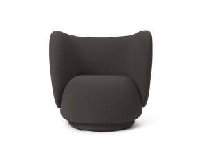 Lounge chair Rico Grain, chocolate
