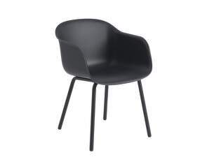 Záhradná stolička Fiber Outdoor Armchair, anthracite black