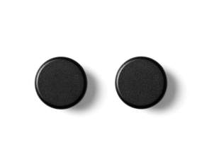 Vešiačiky Knobs, set 2ks, black