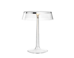 Stolná lampa Bon Jour, chrome/transparent