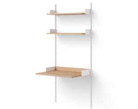 Policová zostava Study Shelf, oak/white