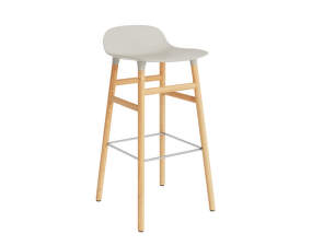 Barová stolička Form 75 cm, light grey/oak