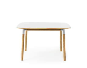 Stôl Form 120x120 cm, biela/dub