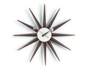 Hodiny Sunburst Clock, walnut