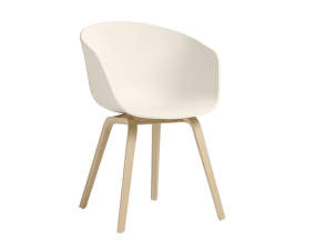 Stolička AAC 22 Lacquered Oak Veneer, cream white