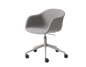 Stolička Fiber Arm Chair, swivel base, grey