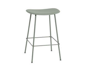 Barová stolička Fiber Stool 65cm, tube base, dusty green