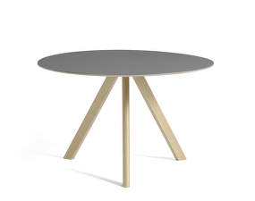 Stôl Copenhague CPH 20 Ø120, oak/grey linoleum